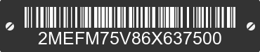 2006 MERCURY Grand Marquis 2MEFM75V86X637500 VIN decoded