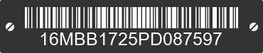 2023 MGS INCORPARATED MGS Incorparated 16MBB1725PD087597 VIN decoded