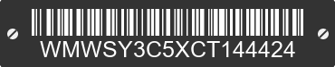 2012 MINI Cooper Roadster WMWSY3C5XCT144424 VIN decoded