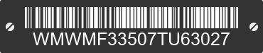 2007 MINI Cooper WMWMF33507TU63027 VIN decoded