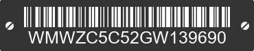 2016 MINI Countryman WMWZC5C52GW139690 VIN decoded