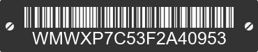 2015 MINI Hardtop WMWXP7C53F2A40953 VIN decoded