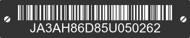 2005 MITSUBISHI Lancer JA3AH86D85U050262 VIN decoded