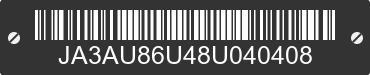 2008 MITSUBISHI Lancer JA3AU86U48U040408 VIN decoded