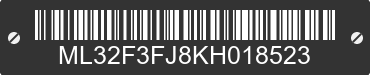2019 MITSUBISHI Mirage G4 ML32F3FJ8KH018523 VIN decoded
