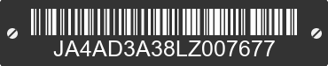 2020 MITSUBISHI Outlander JA4AD3A38LZ007677 VIN decoded
