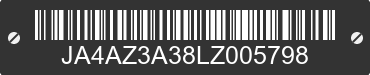 2020 MITSUBISHI Outlander JA4AZ3A38LZ005798 VIN decoded