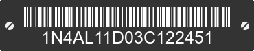 2003 NISSAN Altima 1N4AL11D03C122451 VIN decoded