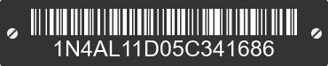 2005 NISSAN Altima 1N4AL11D05C341686 VIN decoded