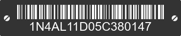2005 NISSAN Altima 1N4AL11D05C380147 VIN decoded