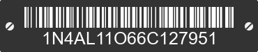 2006 NISSAN Altima 1N4AL11O66C127951 VIN decoded