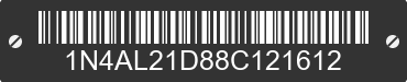 2008 NISSAN Altima 1N4AL21D88C121612 VIN decoded