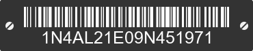 2009 NISSAN Altima 1N4AL21E09N451971 VIN decoded