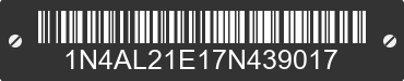 2007 NISSAN Altima 1N4AL21E17N439017 VIN decoded