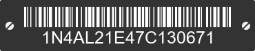 2007 NISSAN Altima 1N4AL21E47C130671 VIN decoded