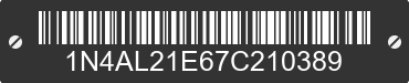 2007 NISSAN Altima 1N4AL21E67C210389 VIN decoded