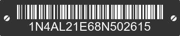 2008 NISSAN Altima 1N4AL21E68N502615 VIN decoded
