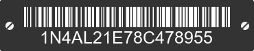 2008 NISSAN Altima 1N4AL21E78C478955 VIN decoded