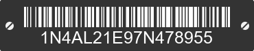 2007 NISSAN Altima 1N4AL21E97N478955 VIN decoded