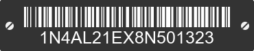 2008 NISSAN Altima 1N4AL21EX8N501323 VIN decoded