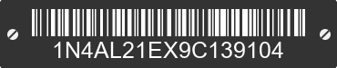 2009 NISSAN Altima 1N4AL21EX9C139104 VIN decoded