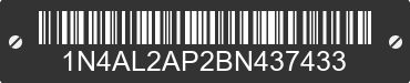 2011 NISSAN Altima 1N4AL2AP2BN437433 VIN decoded
