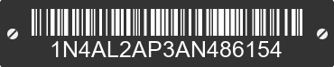 2010 NISSAN Altima 1N4AL2AP3AN486154 VIN decoded