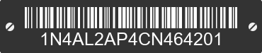 2012 NISSAN Altima 1N4AL2AP4CN464201 VIN decoded