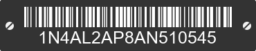 2010 NISSAN Altima 1N4AL2AP8AN510545 VIN decoded