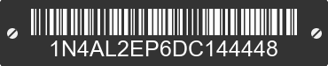 2013 NISSAN Altima 1N4AL2EP6DC144448 VIN decoded
