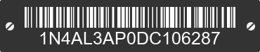 2013 NISSAN Altima 1N4AL3AP0DC106287 VIN decoded
