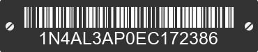 2014 NISSAN Altima 1N4AL3AP0EC172386 VIN decoded