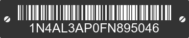 2015 NISSAN Altima 1N4AL3AP0FN895046 VIN decoded