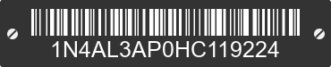 2017 NISSAN Altima 1N4AL3AP0HC119224 VIN decoded