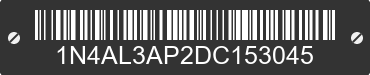 2013 NISSAN Altima 1N4AL3AP2DC153045 VIN decoded