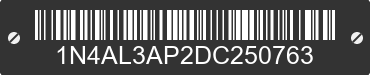2013 NISSAN Altima 1N4AL3AP2DC250763 VIN decoded