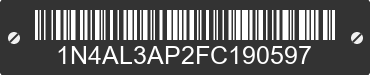 2015 NISSAN Altima 1N4AL3AP2FC190597 VIN decoded