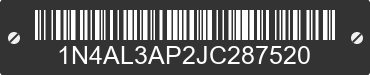 2018 NISSAN Altima 1N4AL3AP2JC287520 VIN decoded