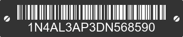 2013 NISSAN Altima 1N4AL3AP3DN568590 VIN decoded