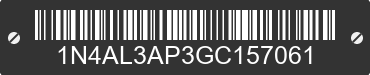 2016 NISSAN Altima 1N4AL3AP3GC157061 VIN decoded