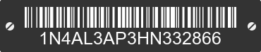 2017 NISSAN Altima 1N4AL3AP3HN332866 VIN decoded