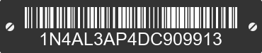 2013 NISSAN Altima 1N4AL3AP4DC909913 VIN decoded