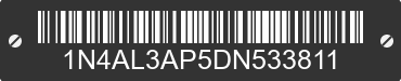 2013 NISSAN Altima 1N4AL3AP5DN533811 VIN decoded