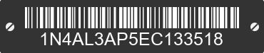2014 NISSAN Altima 1N4AL3AP5EC133518 VIN decoded