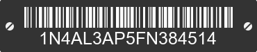 2015 NISSAN Altima 1N4AL3AP5FN384514 VIN decoded