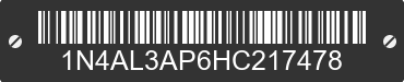 2017 NISSAN Altima 1N4AL3AP6HC217478 VIN decoded