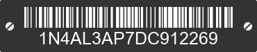 2013 NISSAN Altima 1N4AL3AP7DC912269 VIN decoded
