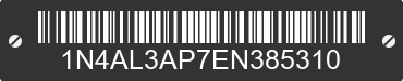 2014 NISSAN Altima 1N4AL3AP7EN385310 VIN decoded