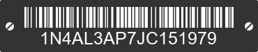 2018 NISSAN Altima 1N4AL3AP7JC151979 VIN decoded