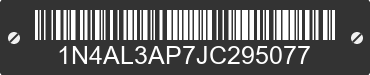 2018 NISSAN Altima 1N4AL3AP7JC295077 VIN decoded